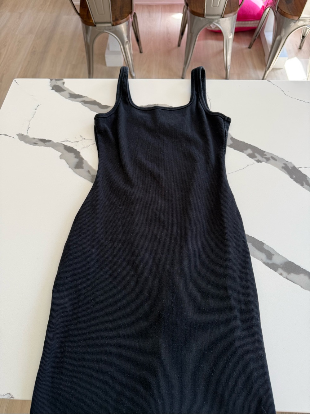 Hollister Black Sleeveless Mini Tank Dress